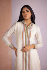 Stripe Drama Shirt Dress
