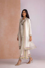 Stripe Drama Jacket Set