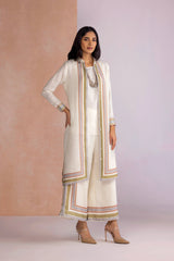Stripe Drama Jacket Set