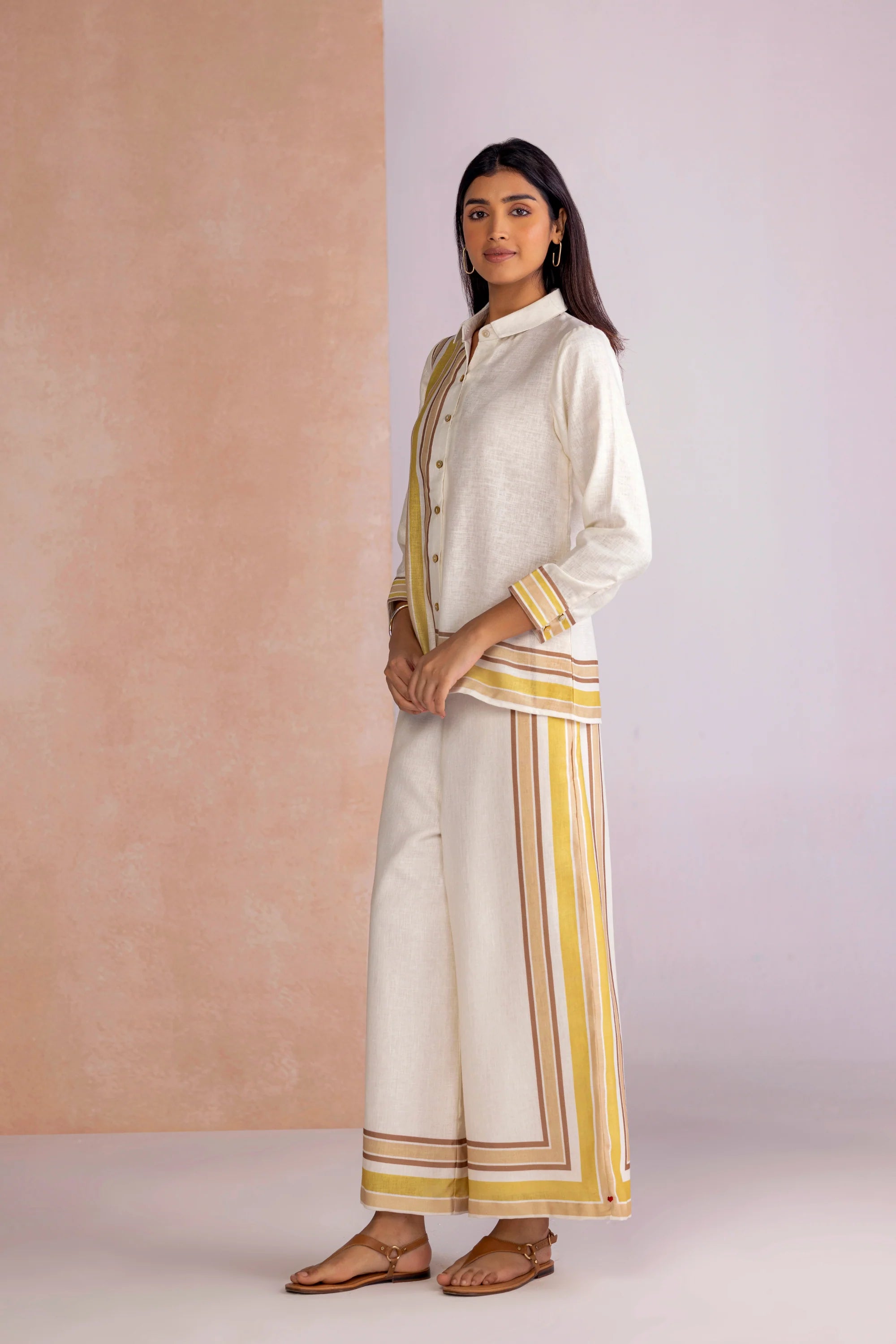Stripe Drama  Shirt Co-ord