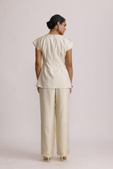 IVORY TOP WITH STRAIGHT PANT