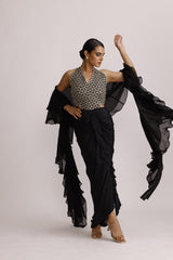 BLACK AJRAKH HANDCRAFTED ONE PIECE