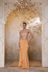 Viscose Crepe Skirt Set - Premium Festive Wear