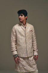 Camellia Nehru Jacket Set