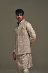 Camellia Nehru Jacket Set