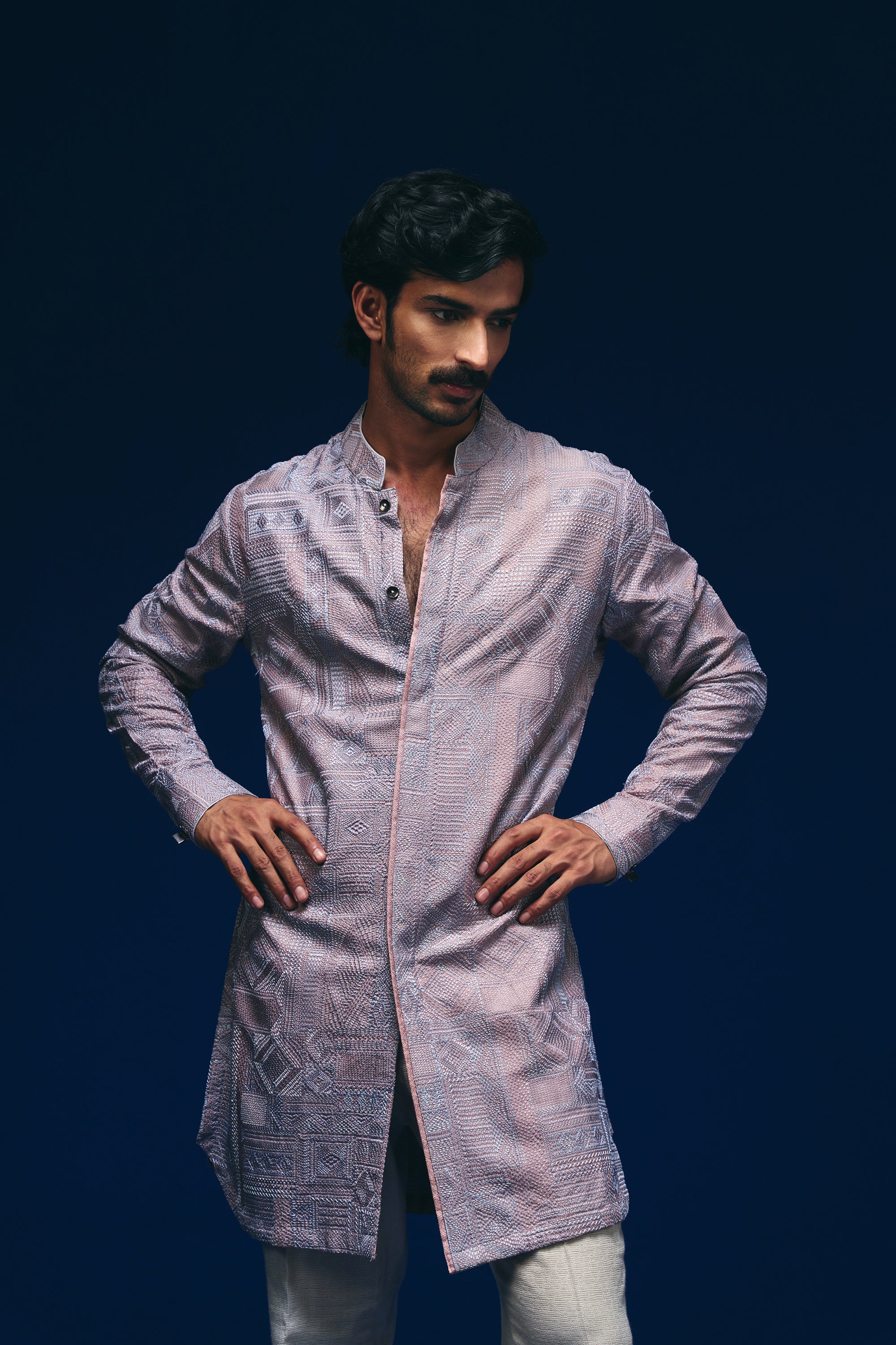 Jibaro Front Open Kurta Set