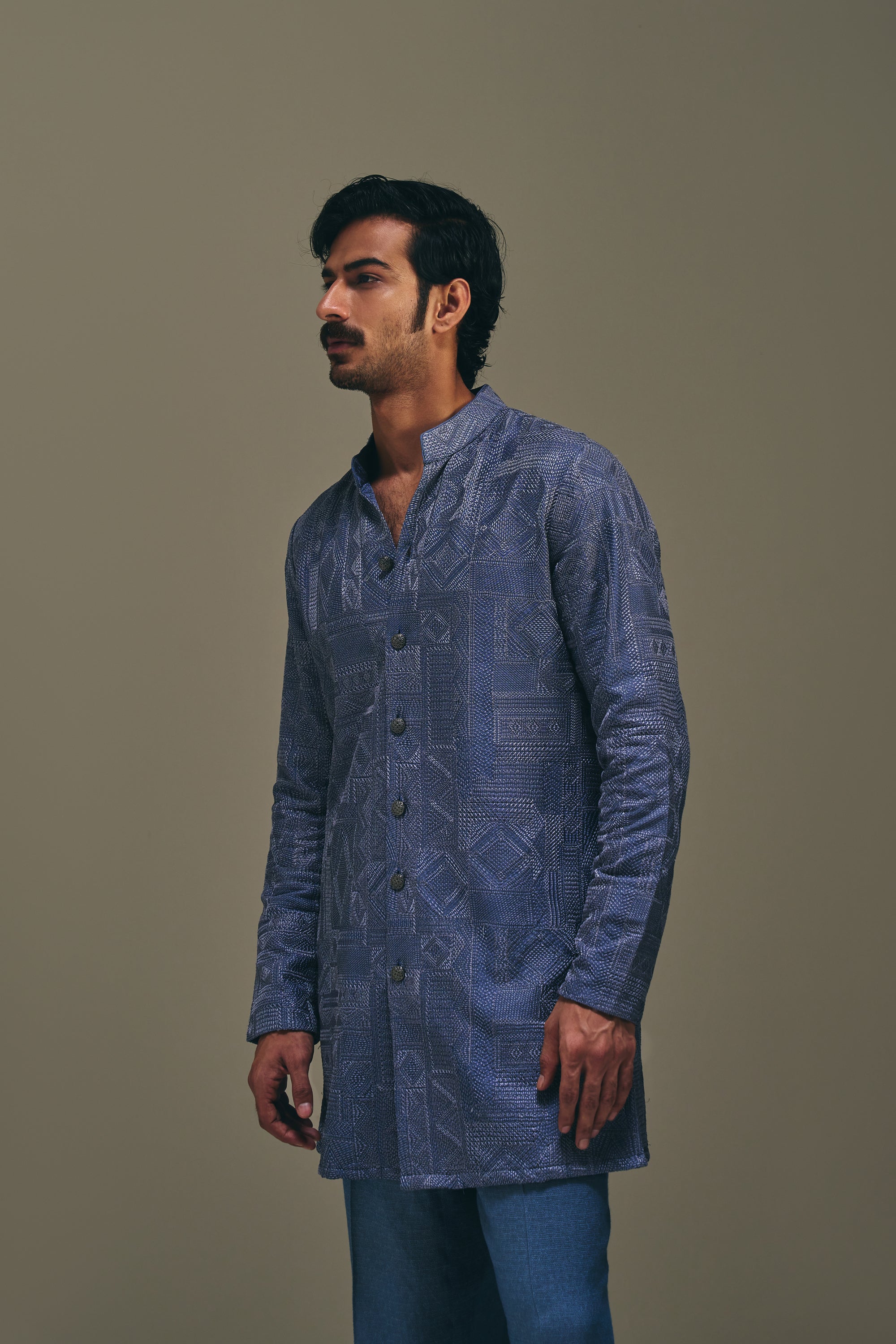 Jibaro Front Open Kurta Set