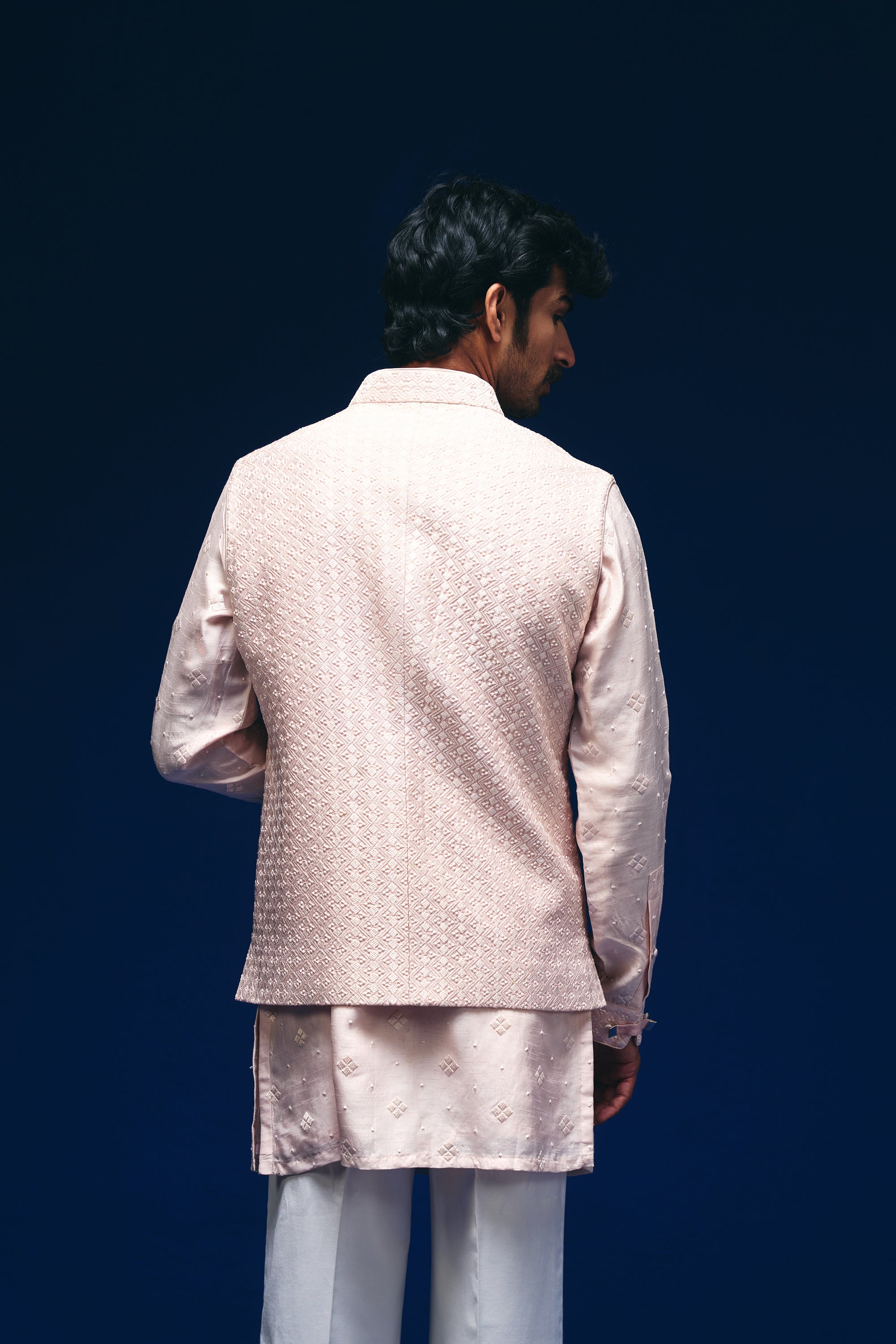Meander Nehru Jacket Set