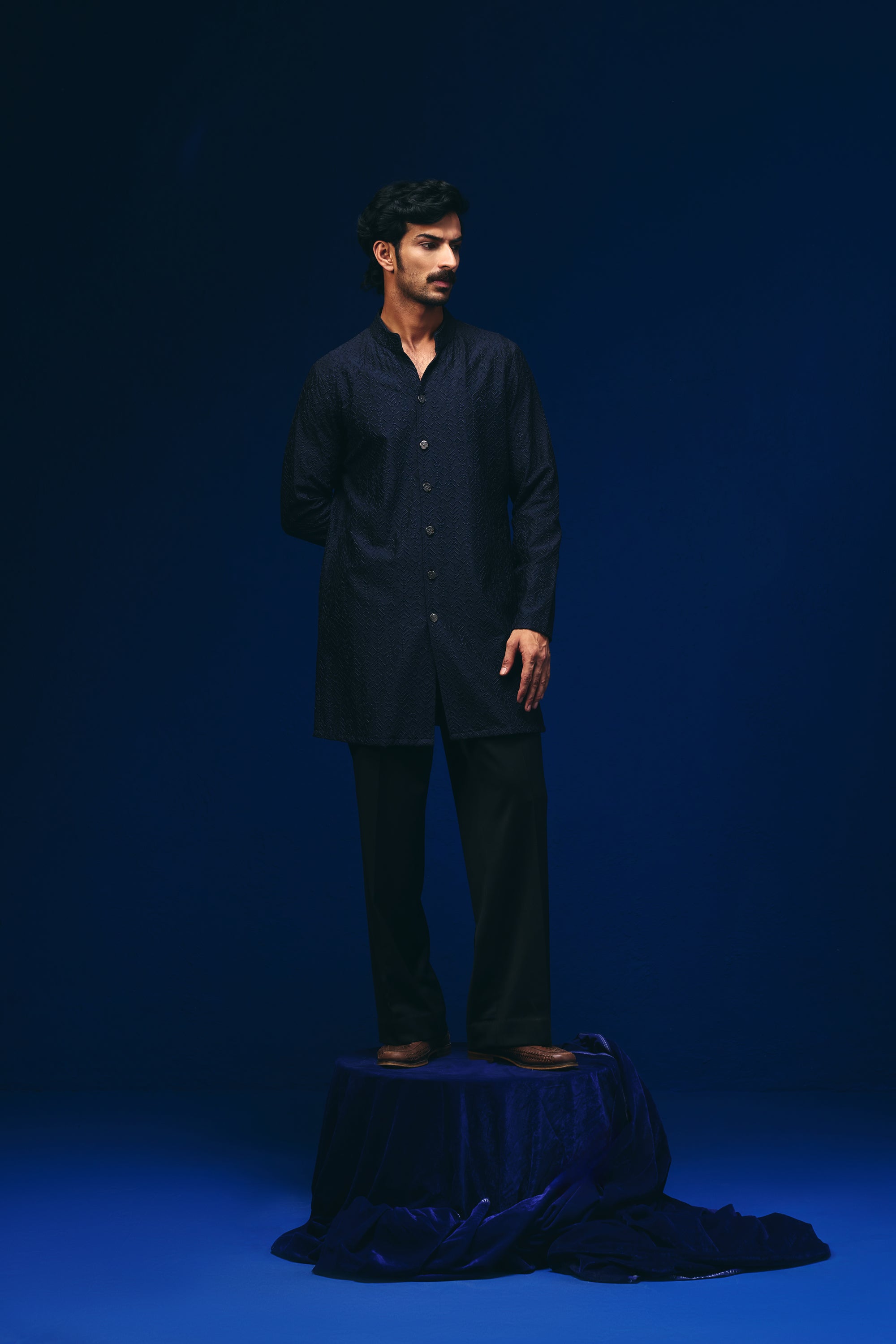 Tribal Knots Front Open Kurta