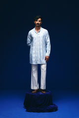 Vector Front Open Kurta Set