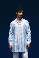 Vector Front Open Kurta Set