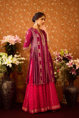 Raspberry Purple Kurta Sharara Set
