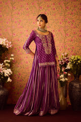 Phlox Purple Pink kurta Skirt set