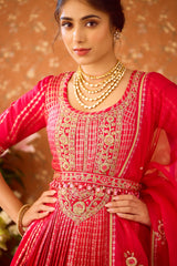 Scarlet Red Maroon Lehenga Set