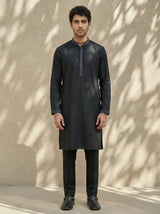 Chevron Pintucked Kurta Set