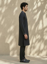 Chevron Pintucked Kurta Set