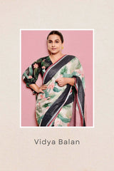 TROPICAL PRINTED SAREE SET