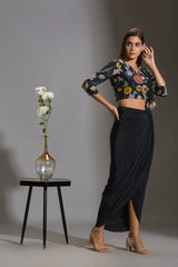 GULISTA FLORAL CUTWORK PRE DRAPED SAREE