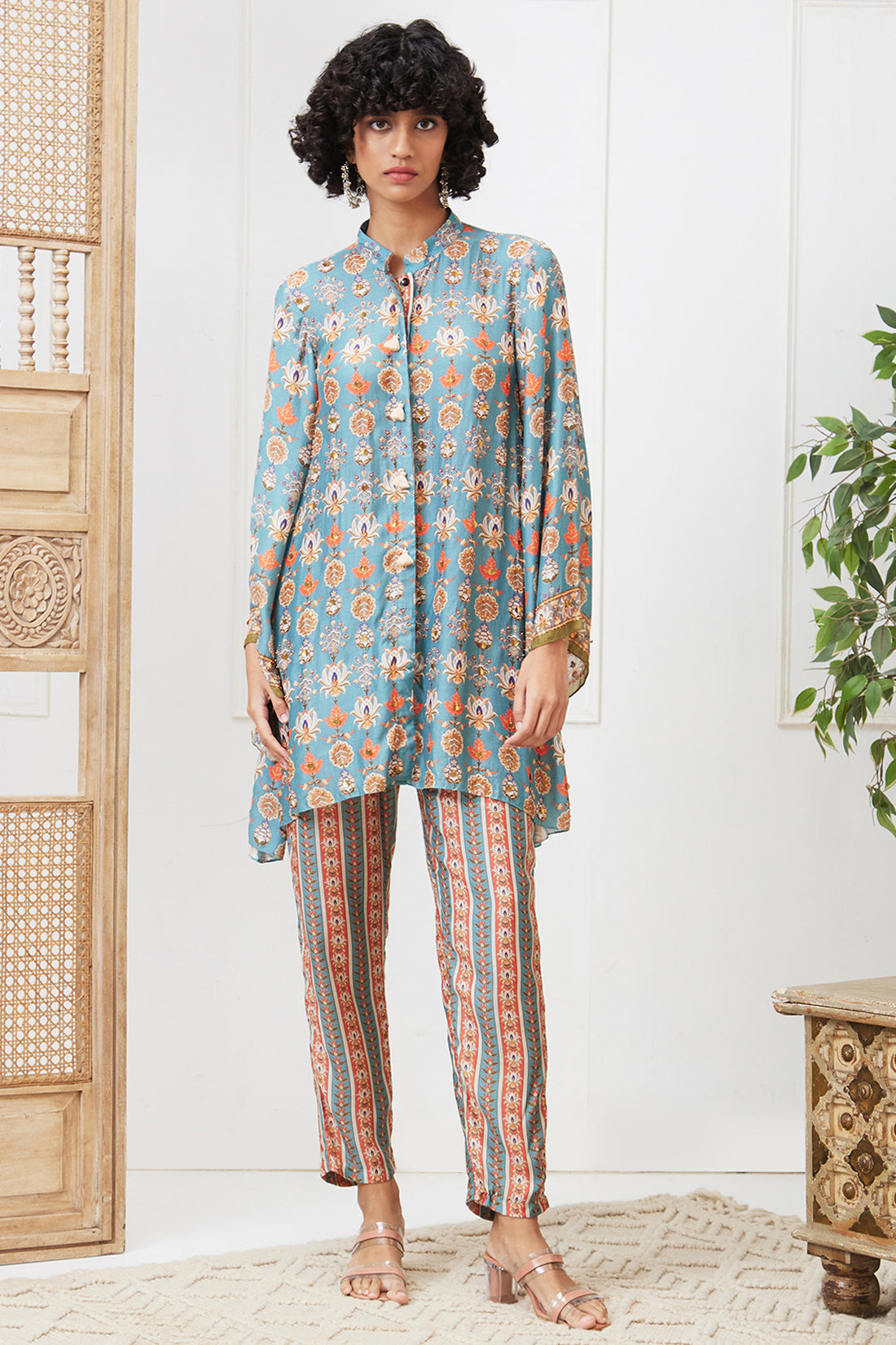 Tabriz Embroidered Co-ord set