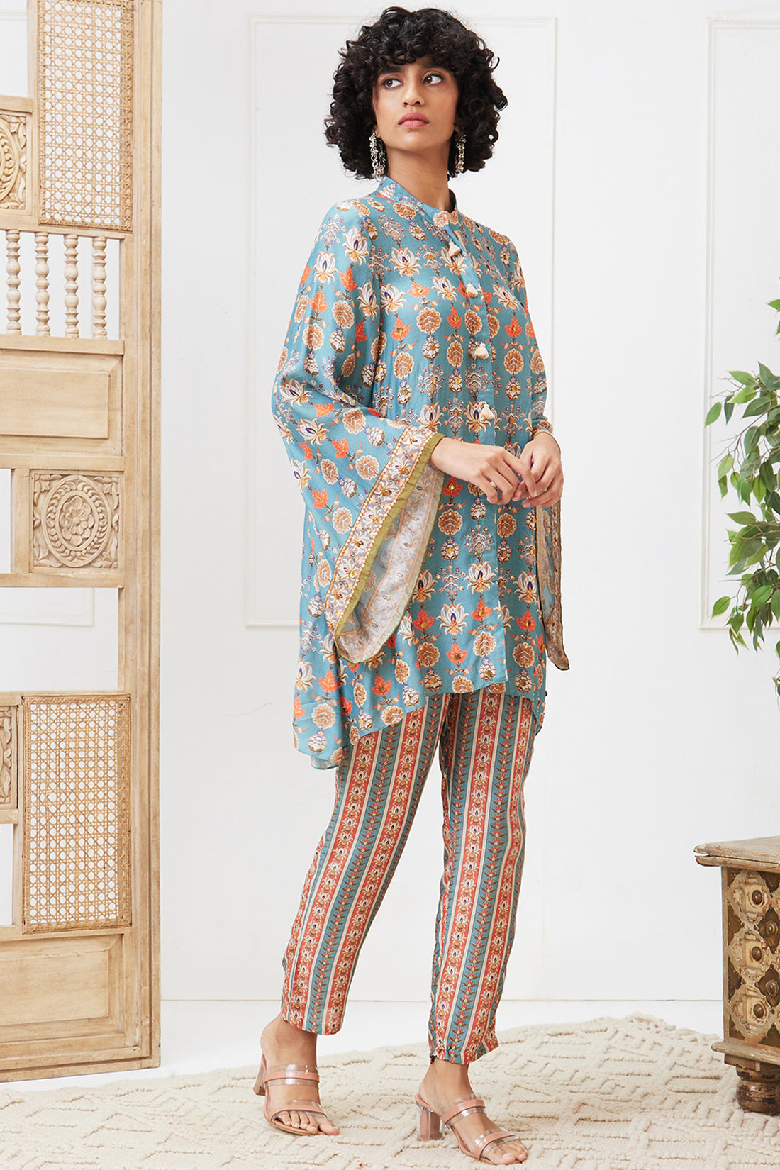Tabriz Embroidered Co-ord set