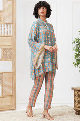 Tabriz Embroidered Co-ord set