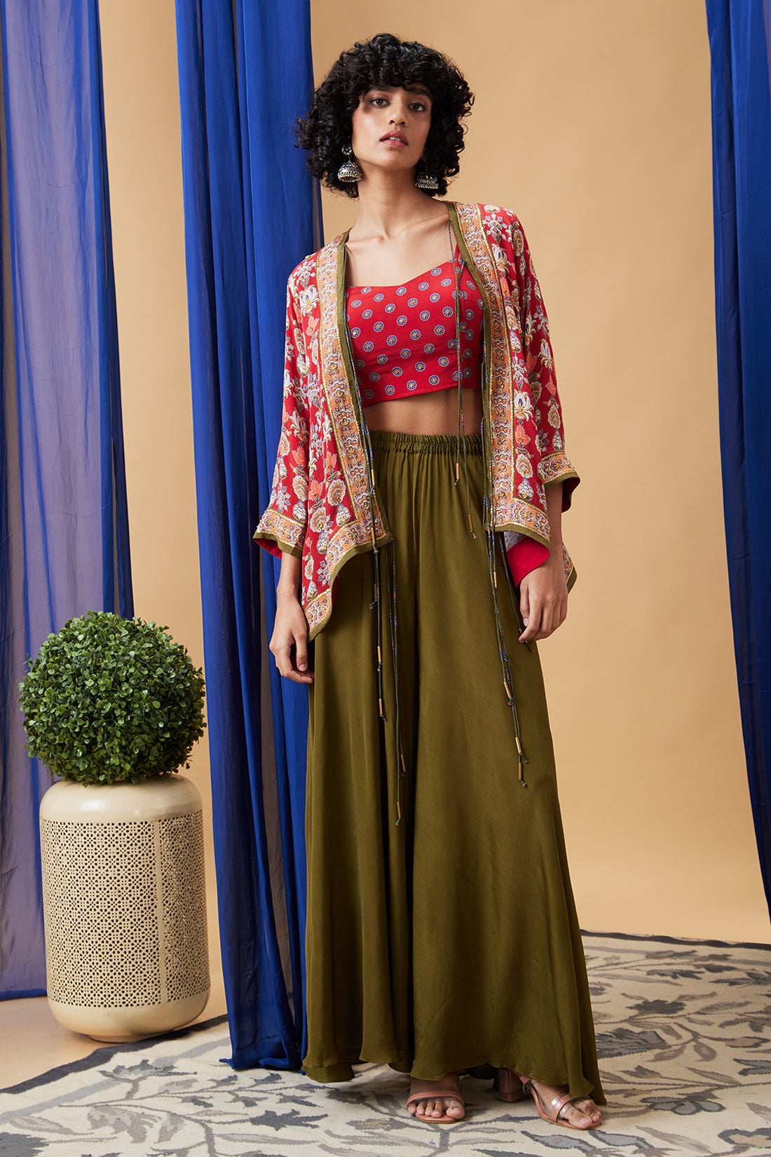 Tabriz Embroidered Palazzo set