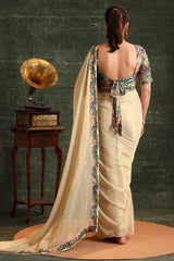 KAIRA EMBELLISHED PRE-STITCHED SAREE SET