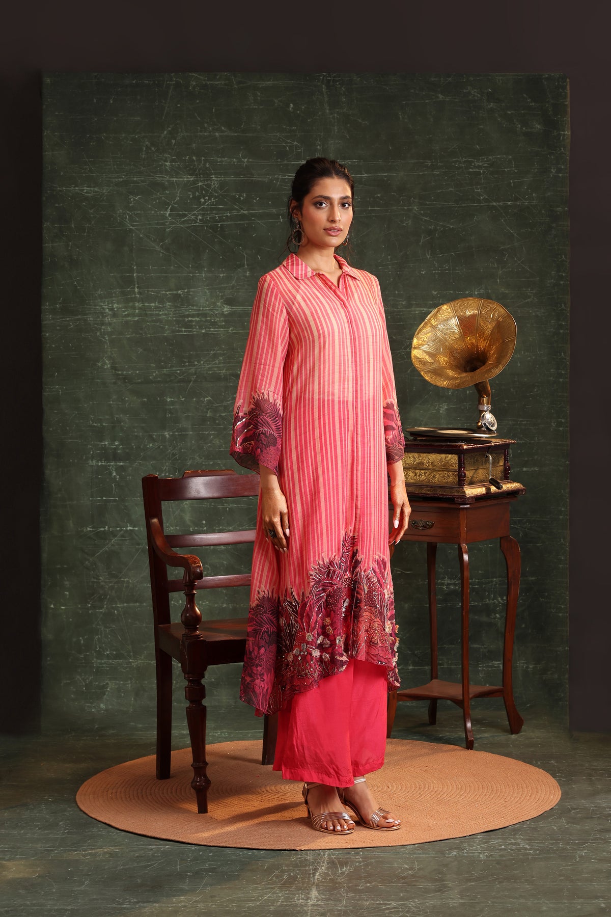 Kaira Embellished Shirt Kurta Set