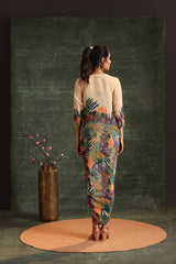 Kaira Embellished Drape Dress Set