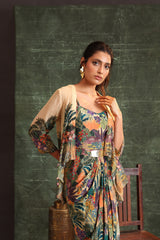 Kaira Embellished Drape Dress Set