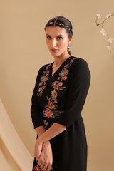 Aarani Applique Overlap Jumpsuit with Belt