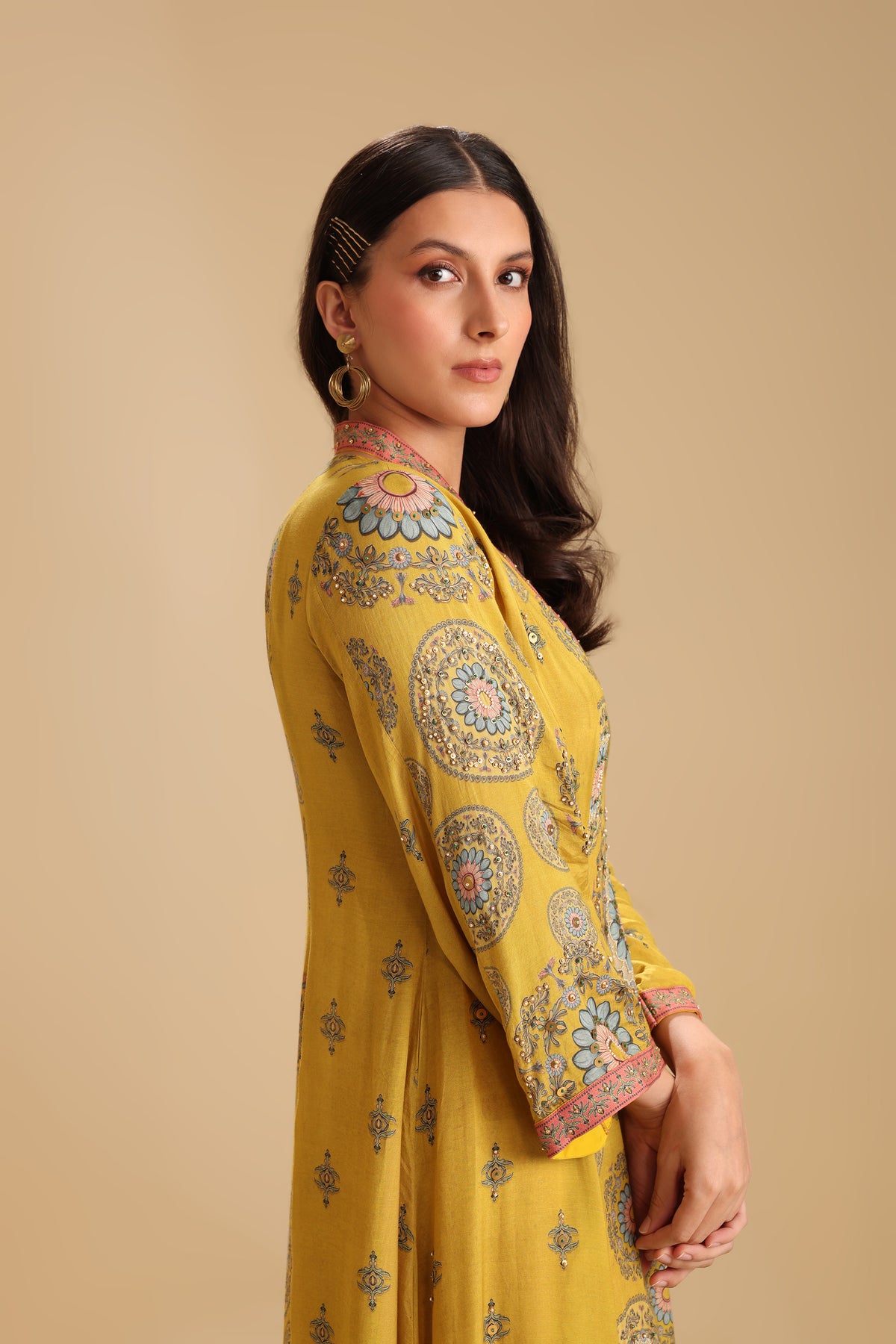 Eraya Embellished V-Neck Dress