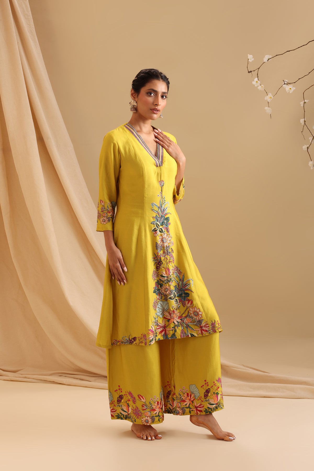 Aarani Embellished Dhoti Set