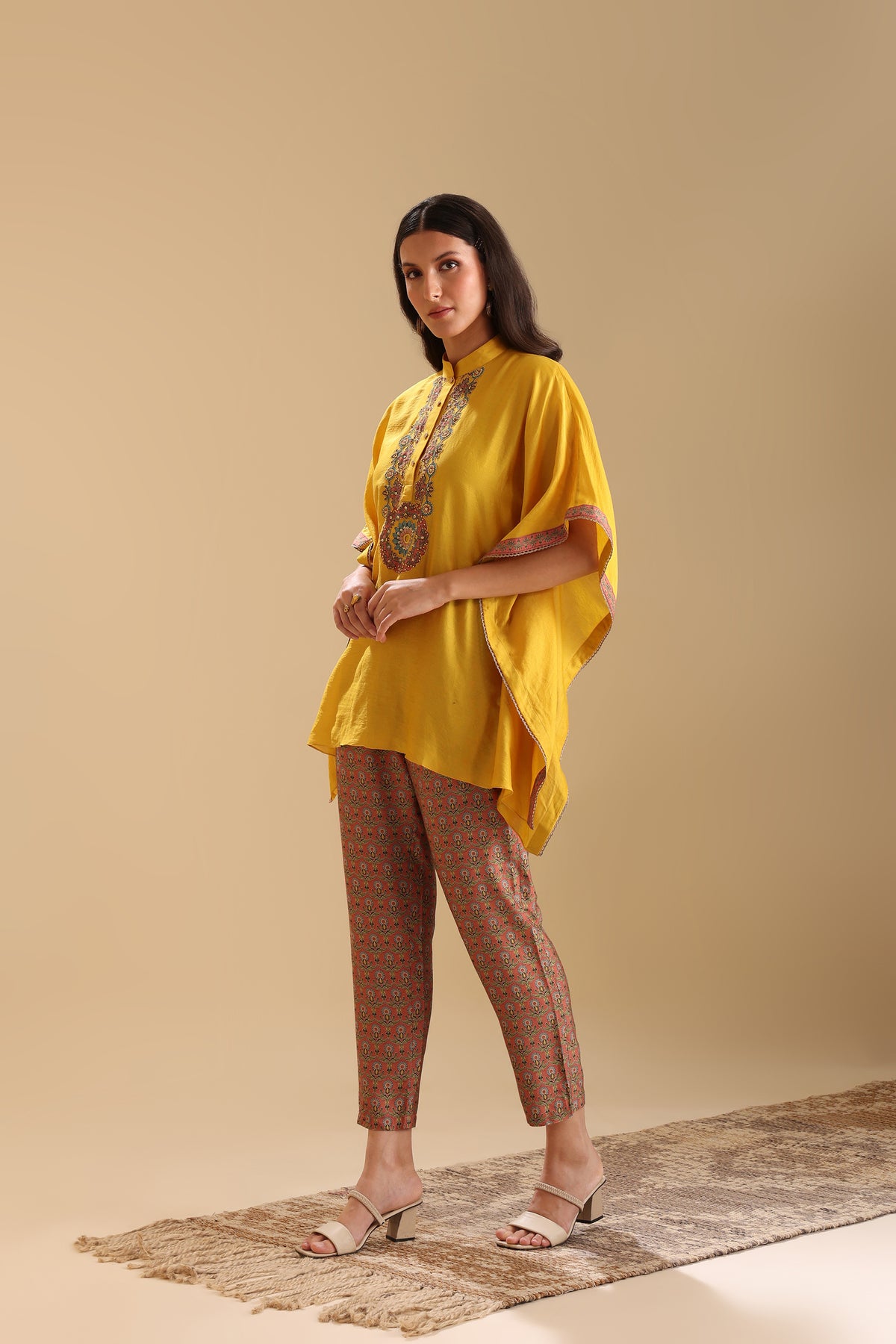 Eraya Embellished Kaftan Set