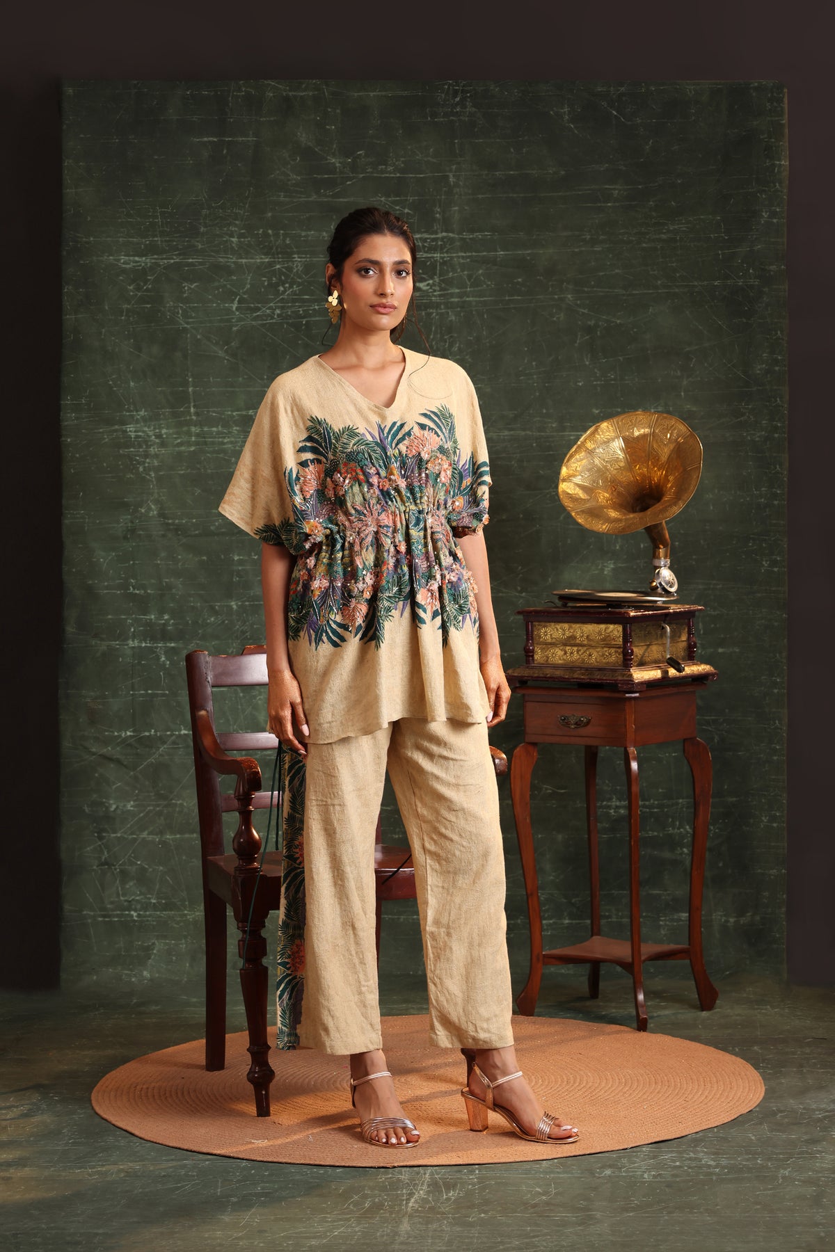 Kaira Embellished Kaftan Set