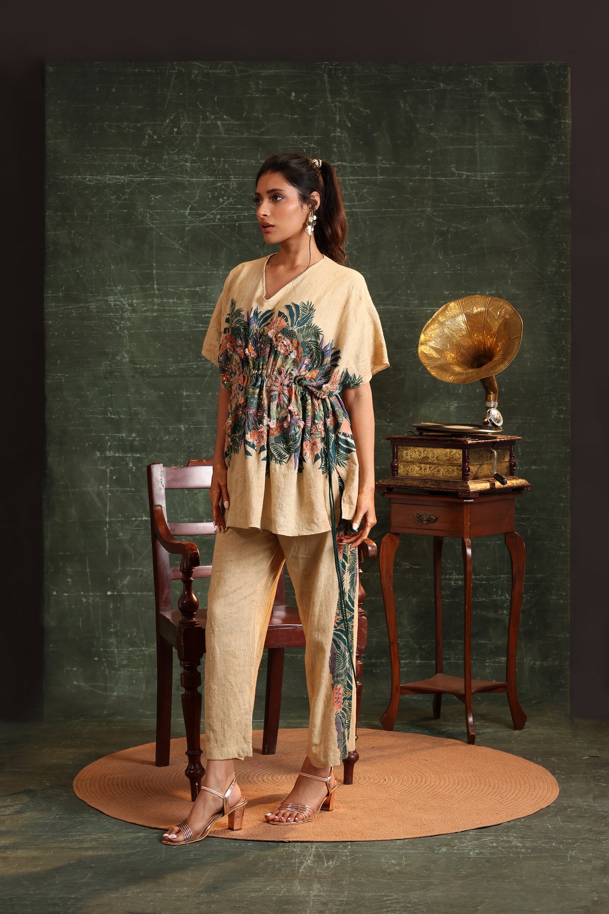 Kaira Embellished Kaftan Set
