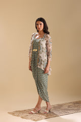 Eraya Embellished Drape Dress Set