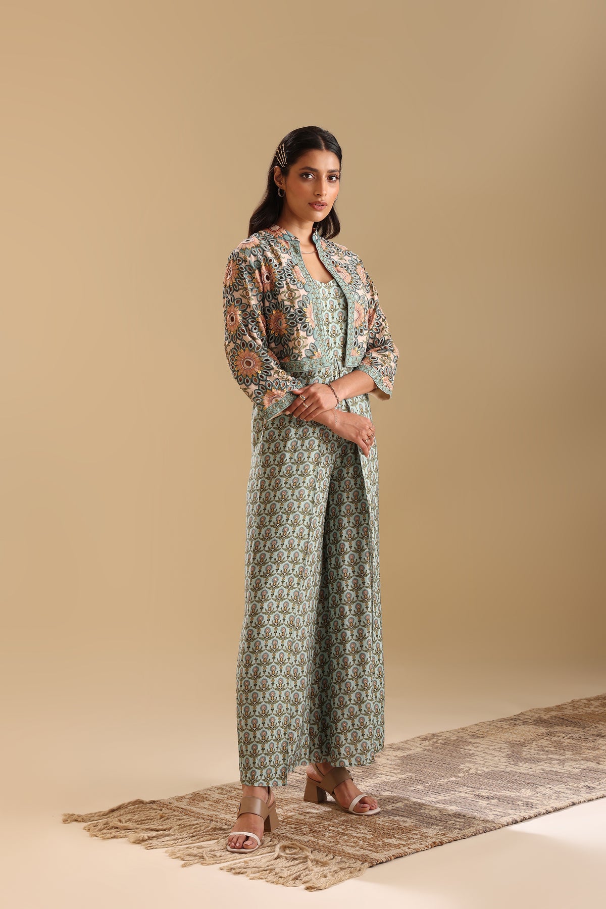 Eraya Embellished Jumpsuit Set