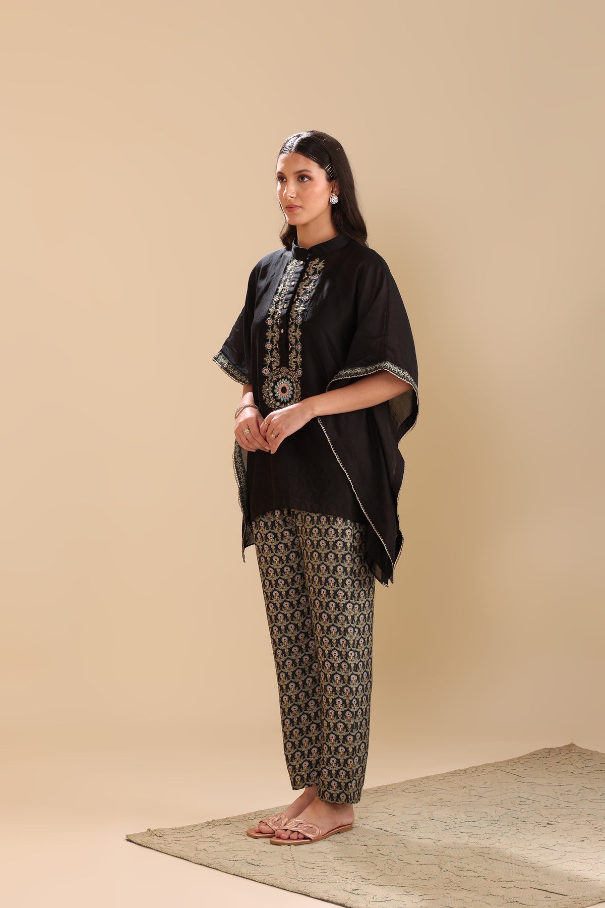 Eraya Embellished Kaftan Set