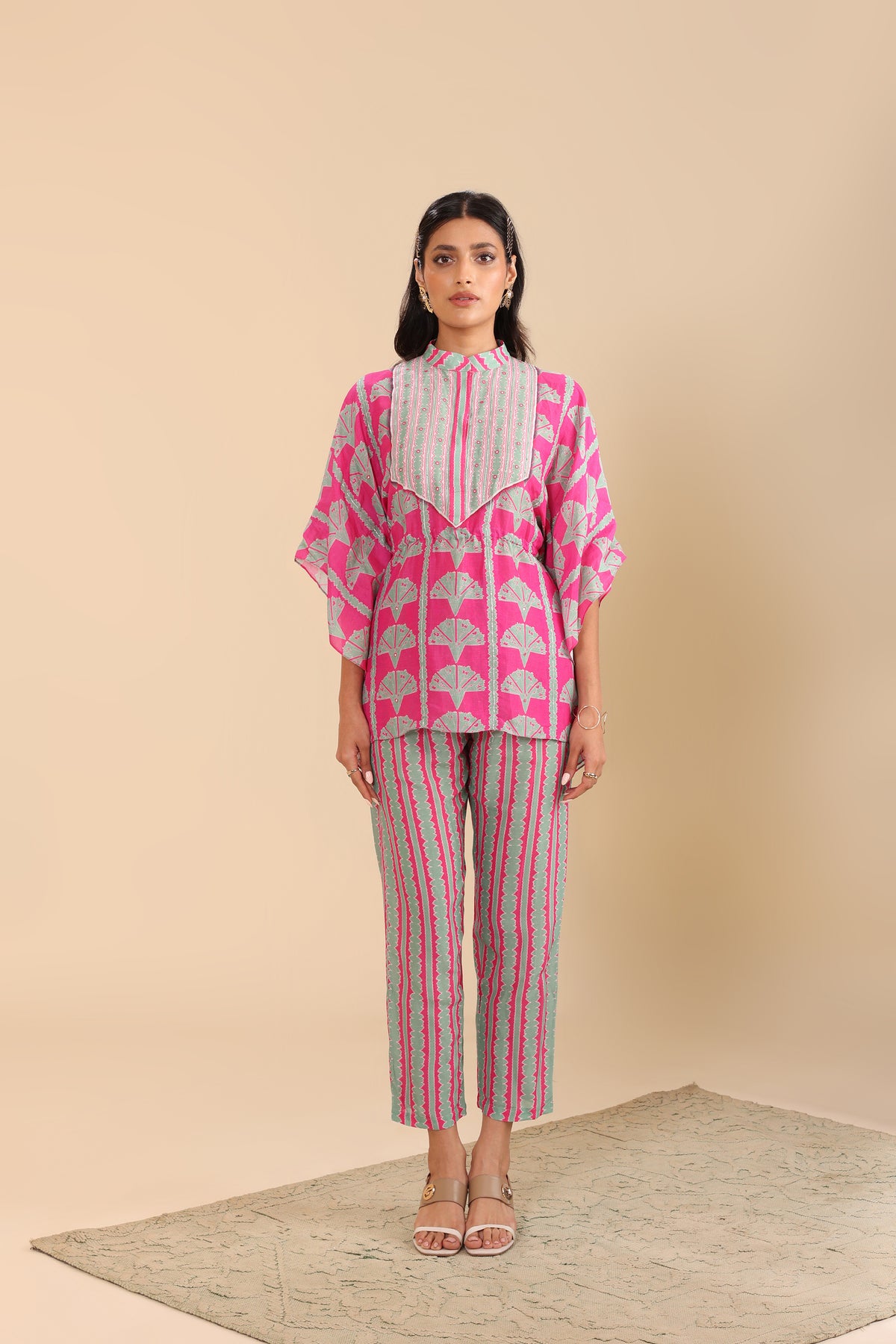 Naqsh Embellished Short Kaftan Set