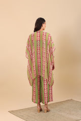 Naqsh Embellished Palazzo Set with Cape