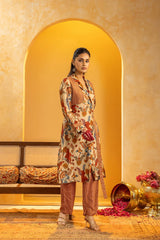 RANGTARA EMBELLISHED LAYERED KURTA SET