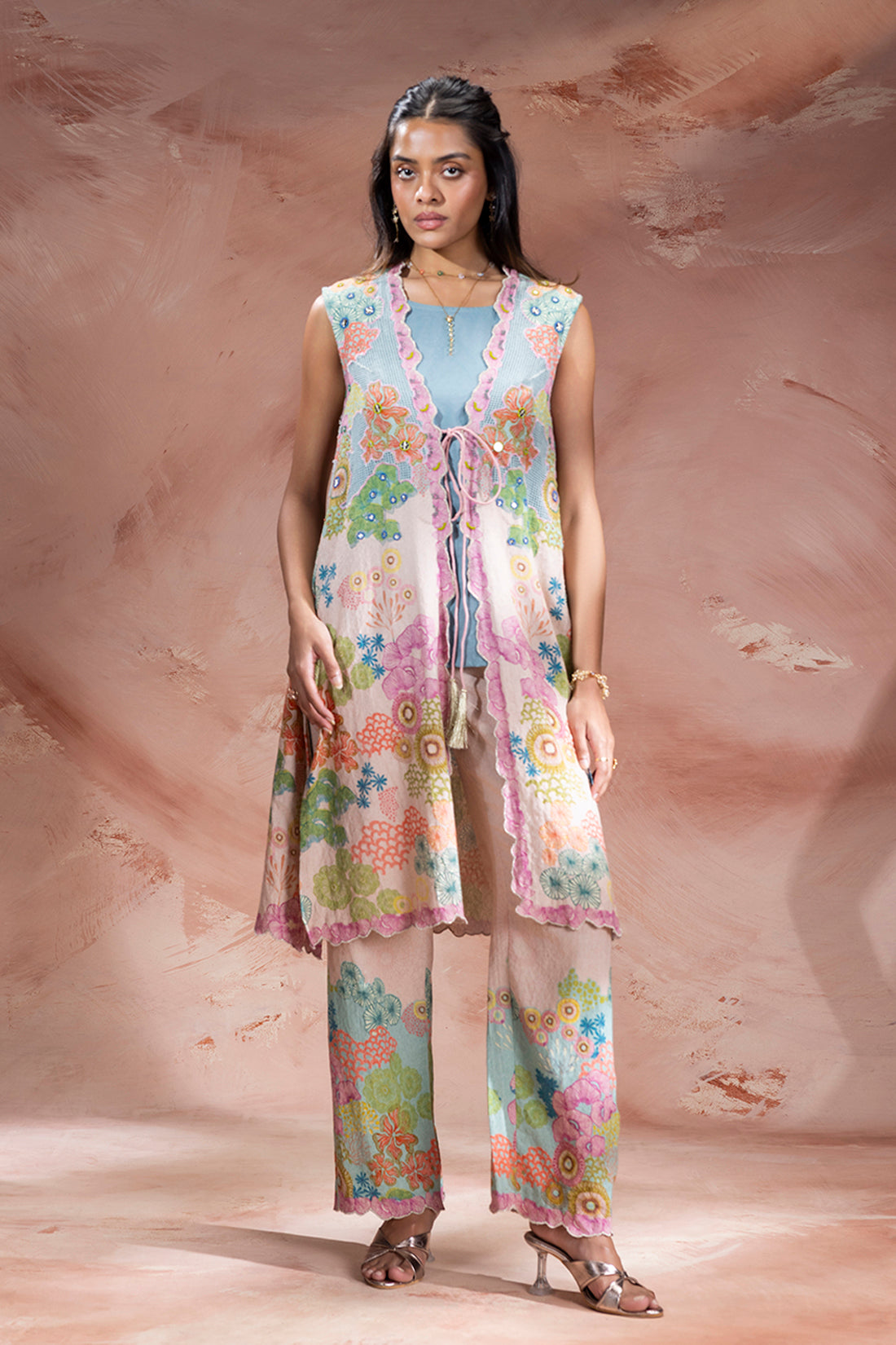 Kaia Embellished Jacket And Pants Set