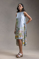 Reviera Printed Paneled Dress