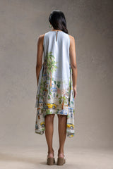 Reviera Printed Paneled Dress
