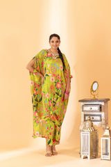A floral printed kaftan set with pants