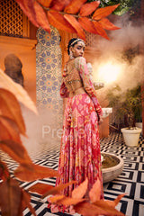 Red Anarkali with Dupatta