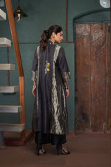 CHARCOAL PANEL JACKET SET