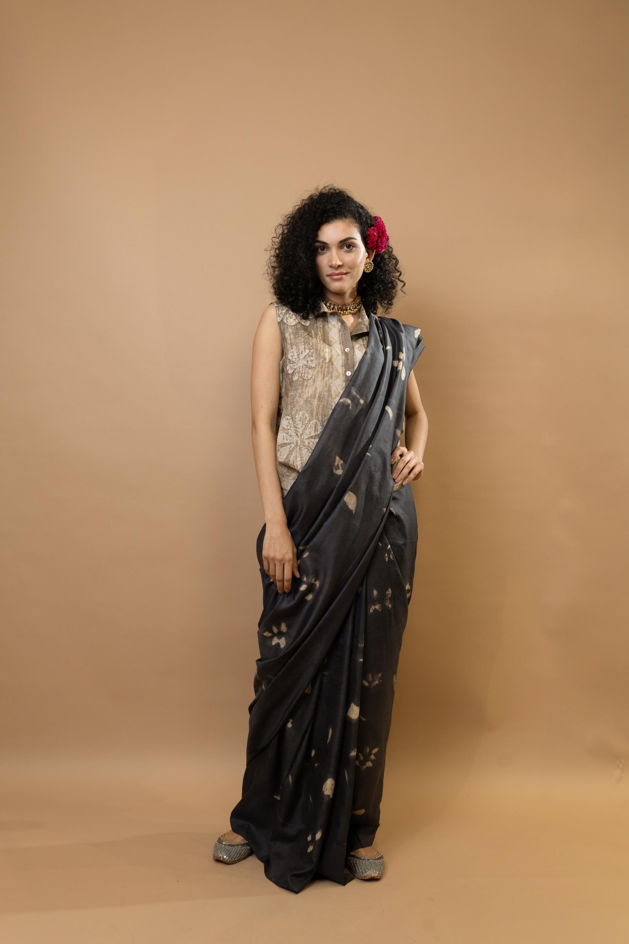 Neelkanth Leaves Saree
