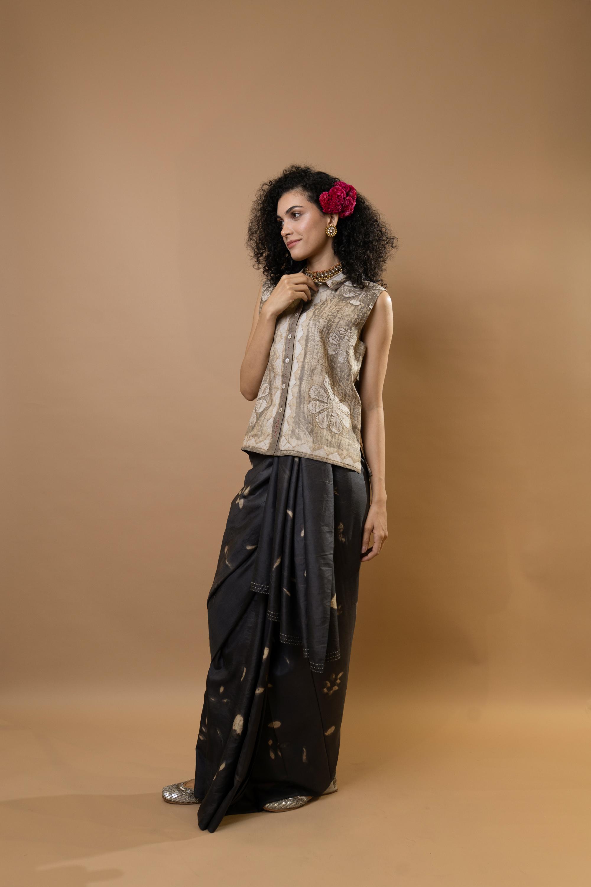 Neelkanth Leaves Saree